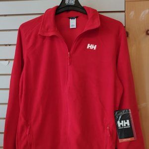 NWT Helly Hansen  Red Fleece  1/4 zip size lg